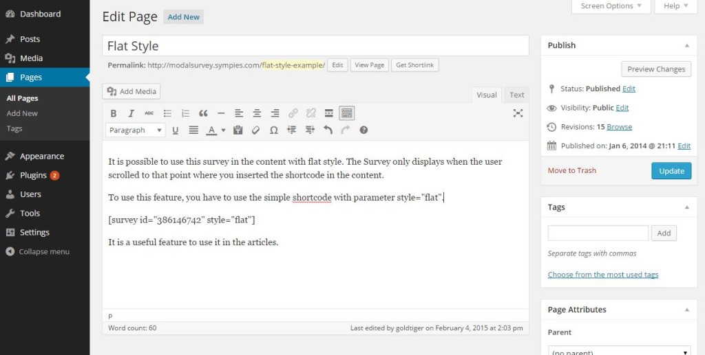 modal-survey-flat-style
